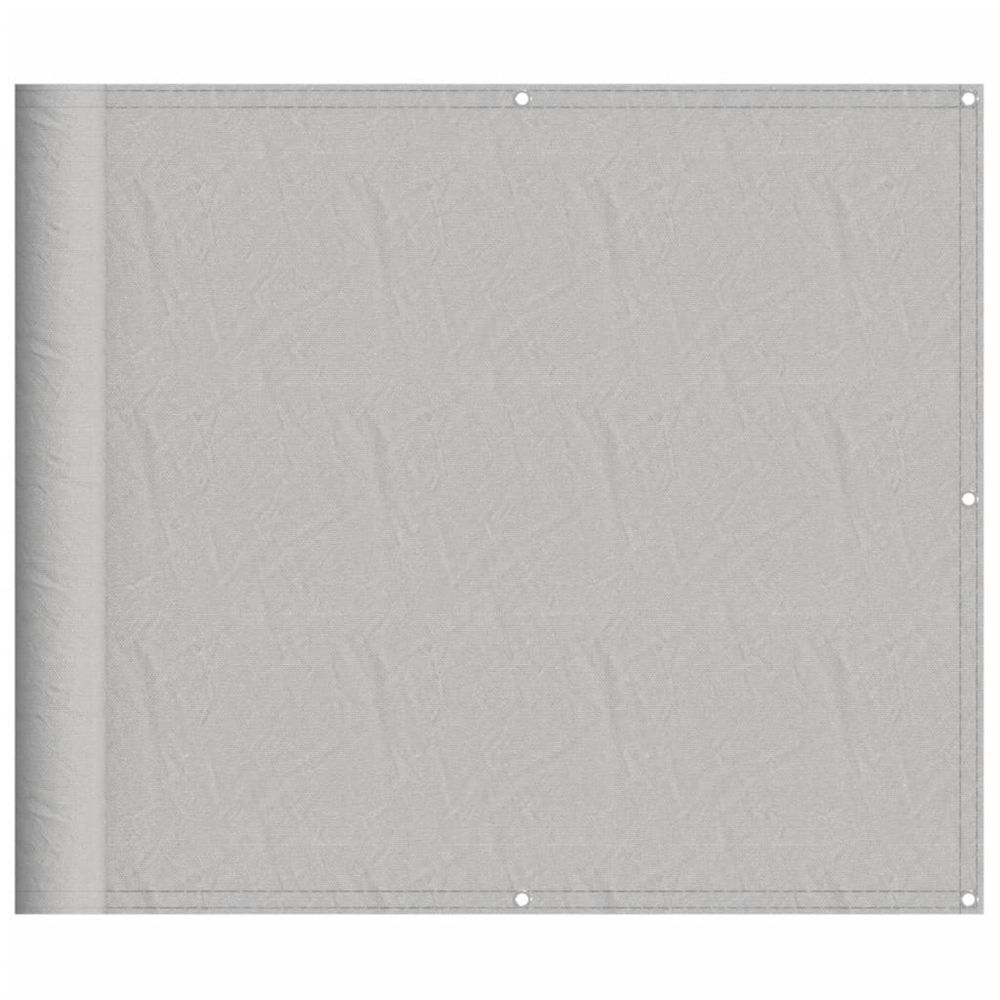 Écran de balcon gris clair 90x500 cm 100% polyester oxford