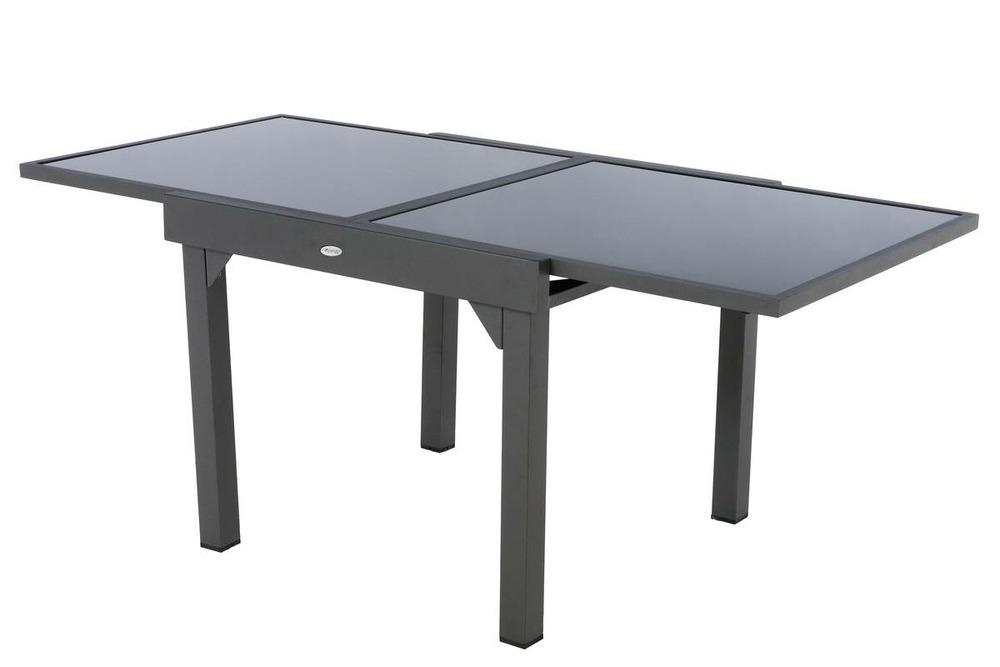 Table de jardin extensible piazza anthracite & graphite
