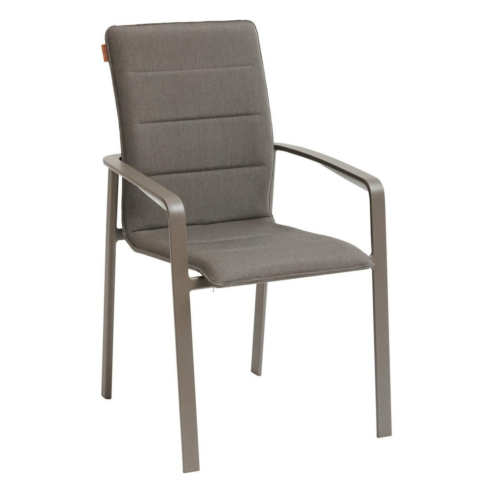 Fauteuil de jardin empilable diese mocha & praline