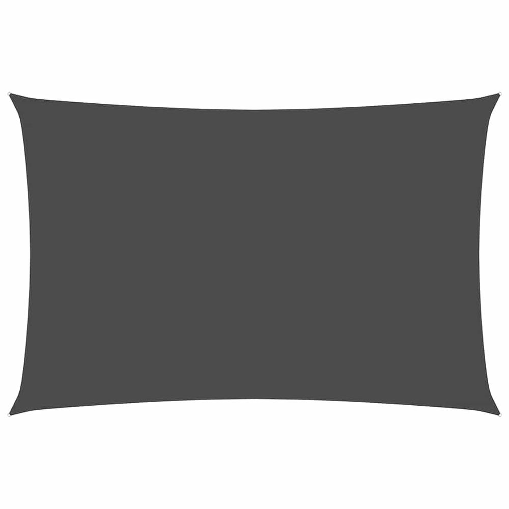 Voile de parasol tissu oxford rectangulaire 6x8 m anthracite