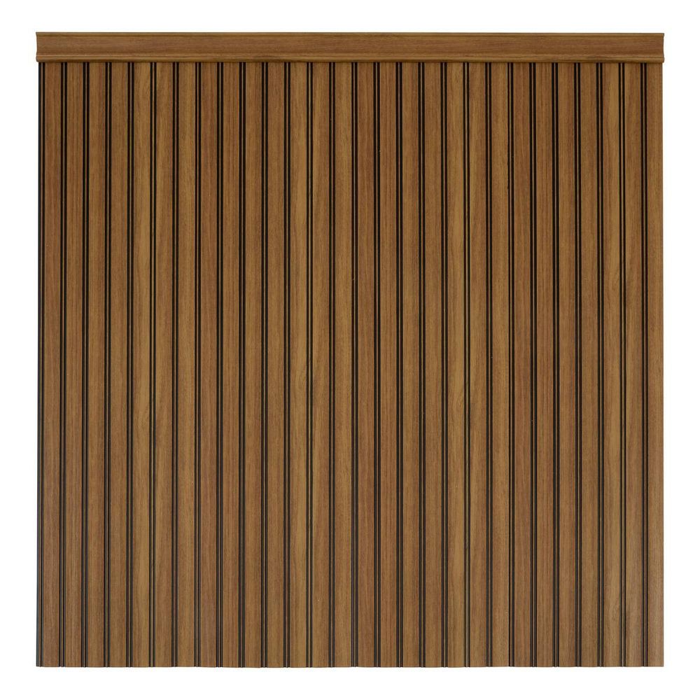 Lot de 4 panneaux soubassement beny rectangulaire 24x100cm marron