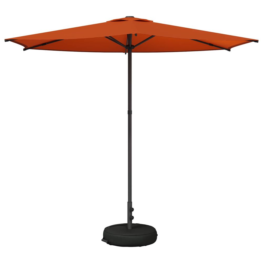 Parasol de jardin avec base 270 x 270 cm polyester