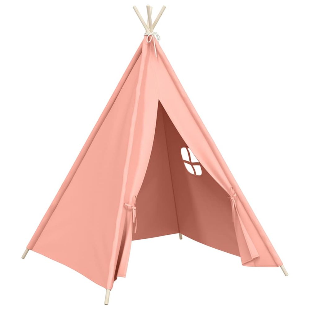 Tente tipi d'enfants avec sac peau de pêche rose 120x120x150 cm
