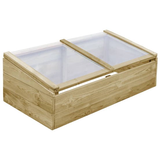 Serres 2 pcs bois de pin imprégné 100x50x35 cm