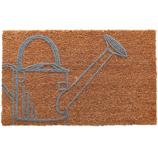 Paillasson en coco et pvc 60 x 40 cm arrosoir