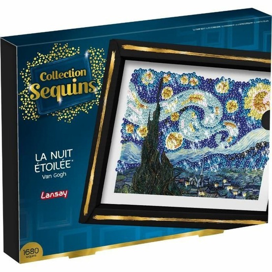 Kit collection sequins - la nuit étoilée - van gogh