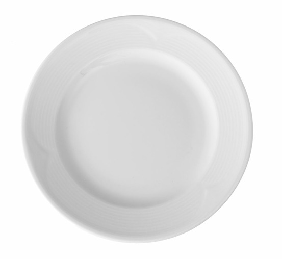 Assiette plate porcelaine blanche classique ø 320 mm - lot de 6 - hendi