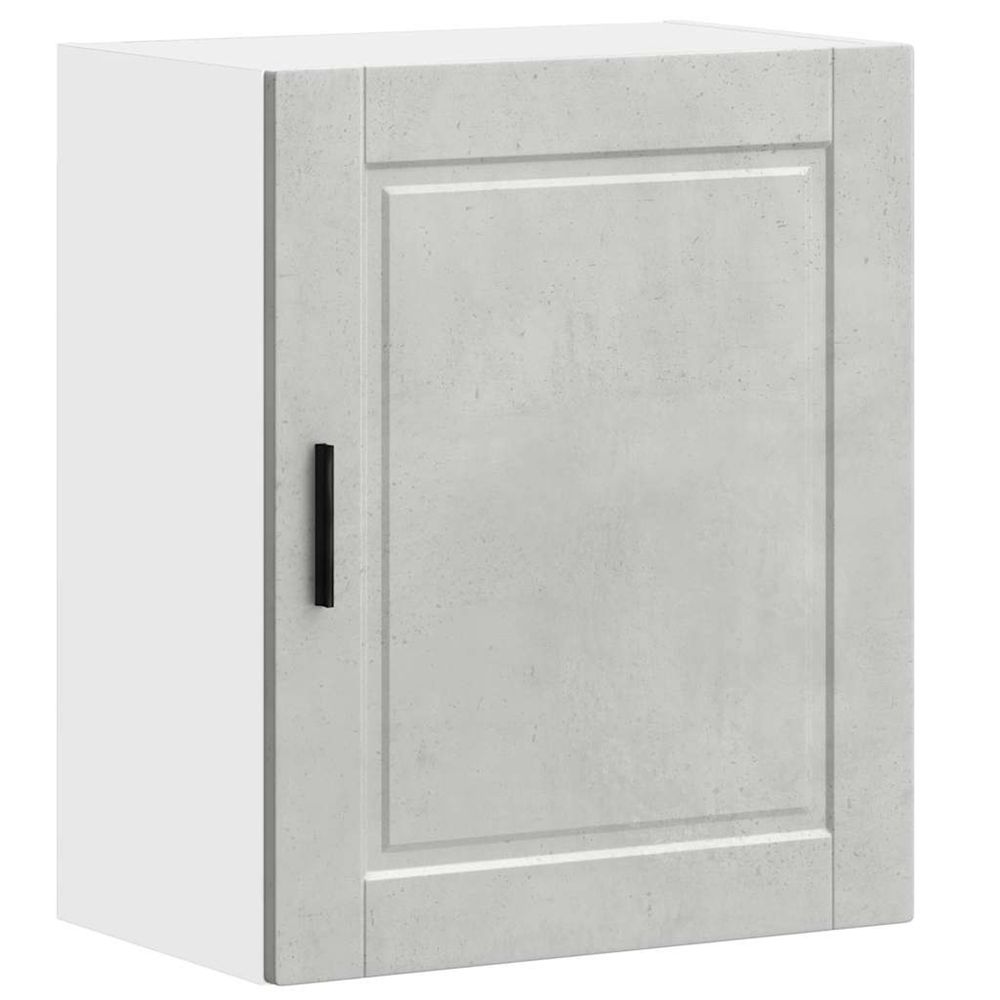 Armoire murale de cuisine porto gris béton bois d'ingénierie