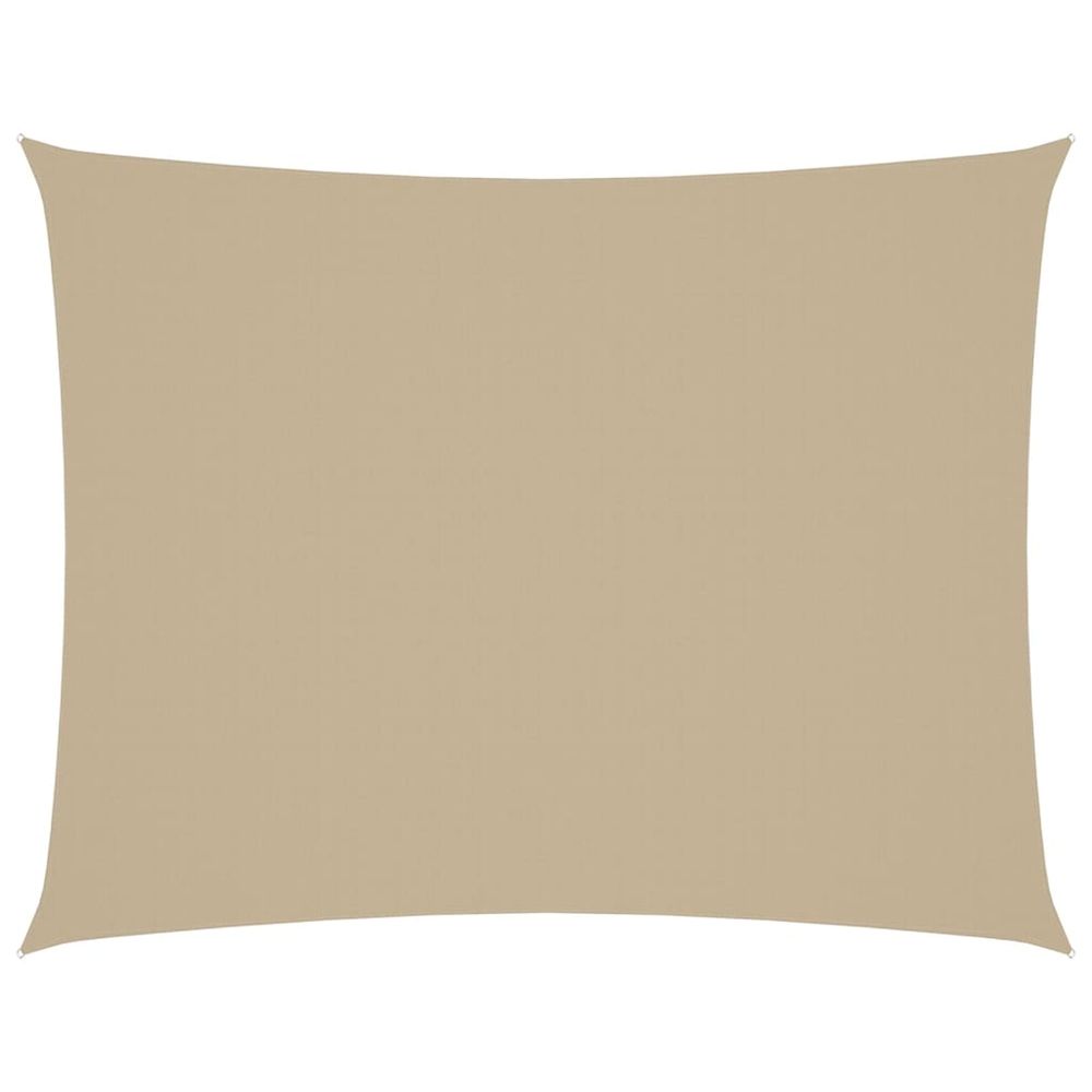 Voile de parasol tissu oxford rectangulaire 2x3 m beige