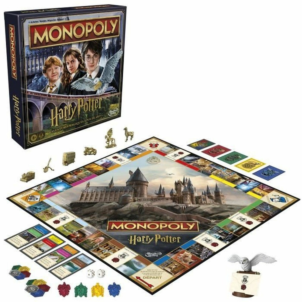 Monopoly harry potter édition, aventures magiques à poudlard, 2 à 6 joueurs