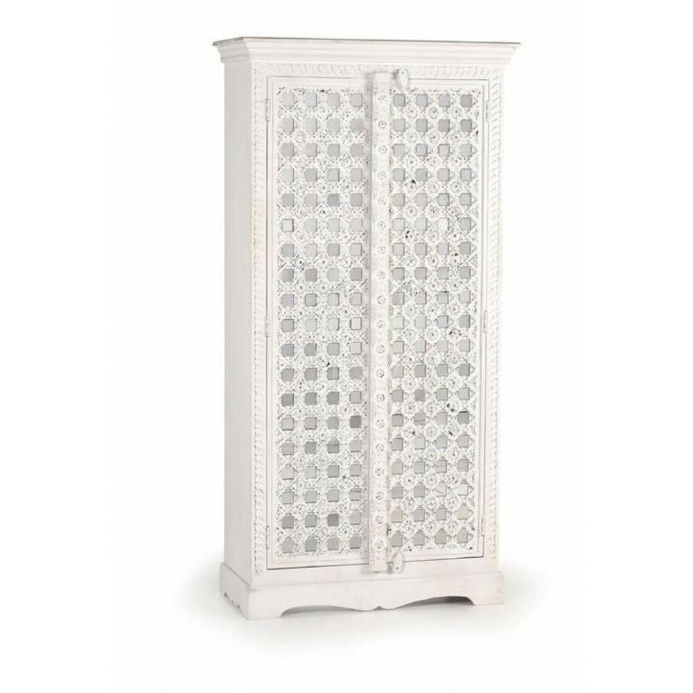 Armoire bois blanc - homéline décoration d'autrefois
