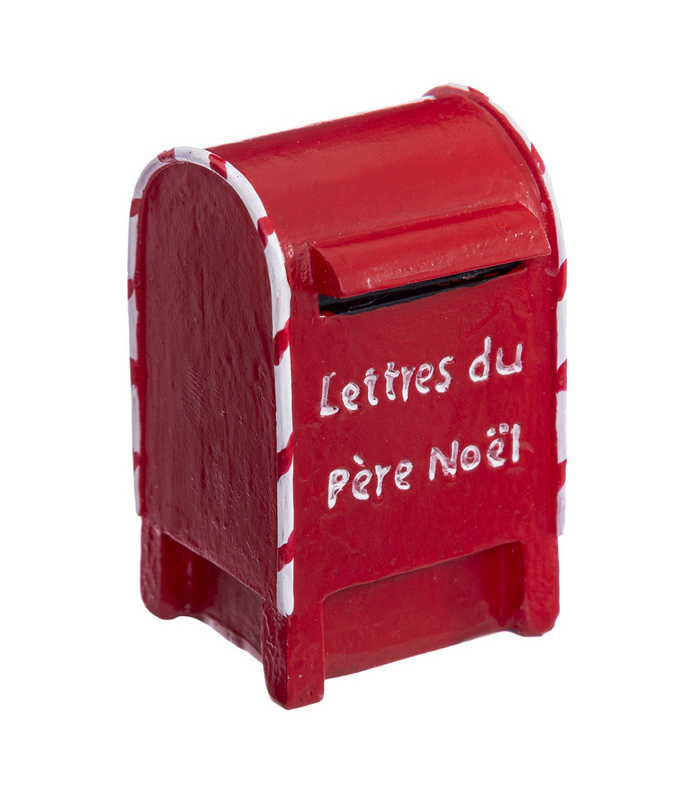 Accessoire pour village de noël - boîte aux lettres père noël