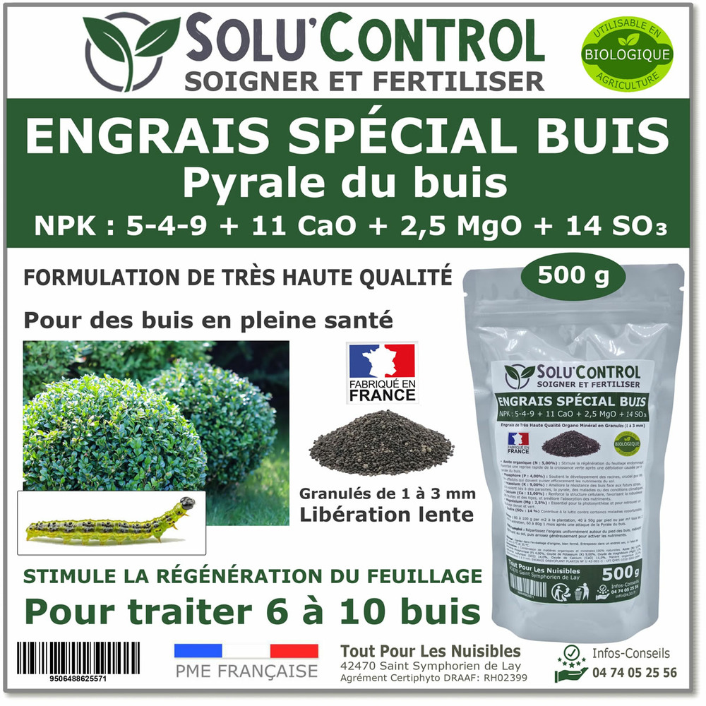 Engrais spécial buis 500 g - solucontrol