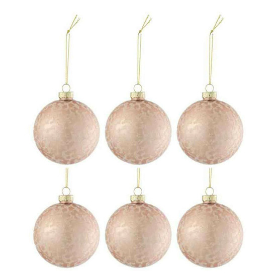 Lot de 6 boules de noël