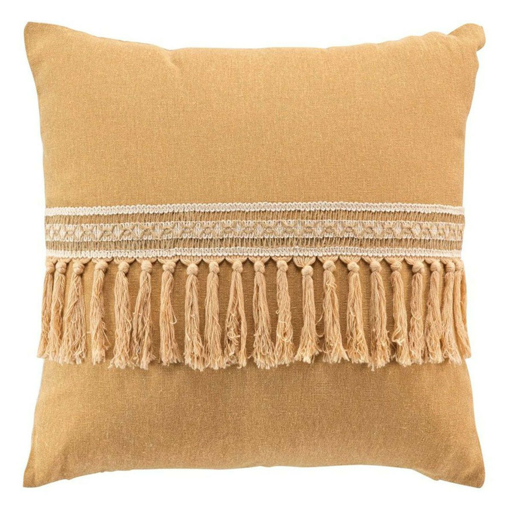 Coussin déco franges 