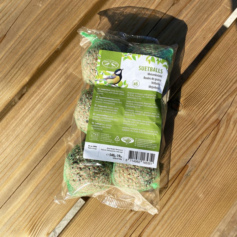 Boules de graisse pour oiseaux - lot de 6