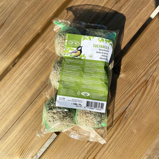 Boules de graisse pour oiseaux - lot de 6