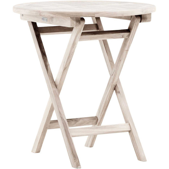 Table de jardin ø70 cm en teck kenya