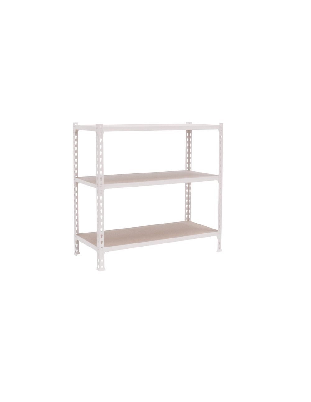 Etagère légère sans vis maderclick superplus 3/400 900 blanc/bois blanc/bois 900x1100x400 - simonrack