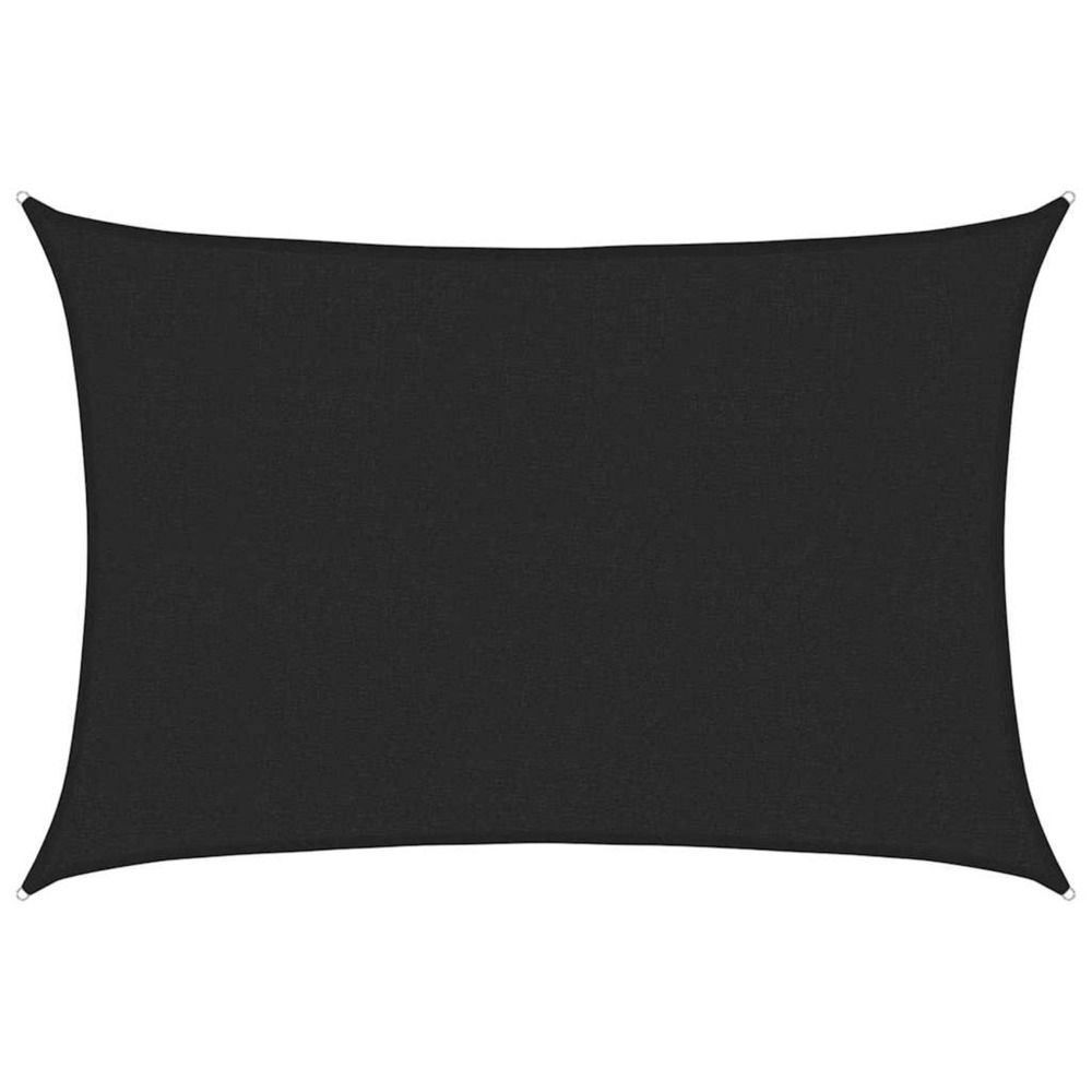 Voile d'ombrage 160 g/m² noir 2,5x4 m pehd