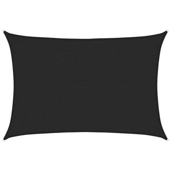 Voile d'ombrage 160 g/m² noir 2,5x4 m pehd