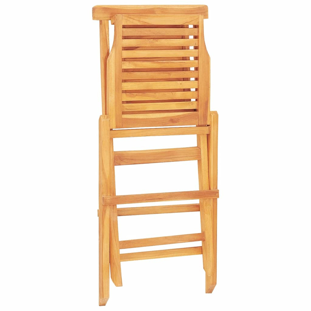 Chaises de jardin pliantes lot de 6 47x63x90cm bois massif teck