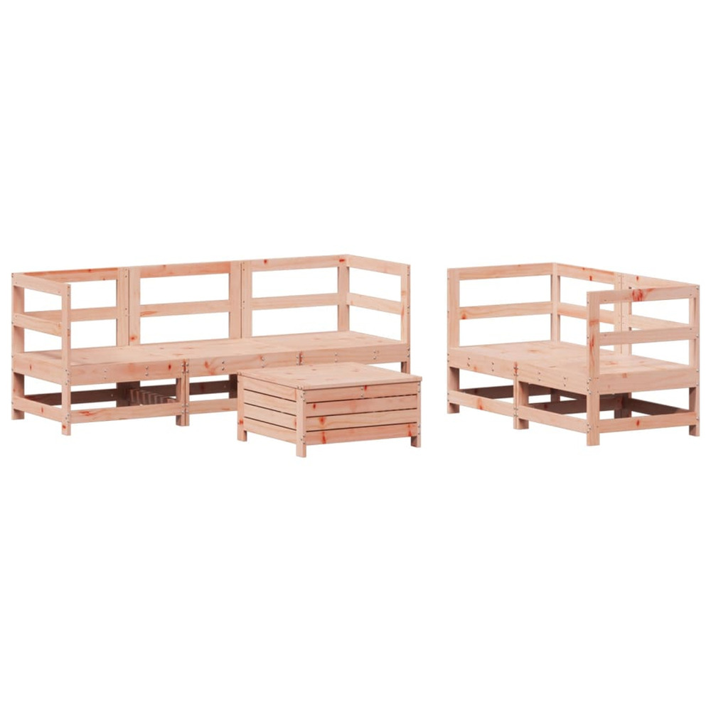 Salon de jardin 6 pcs bois massif sapin de douglas