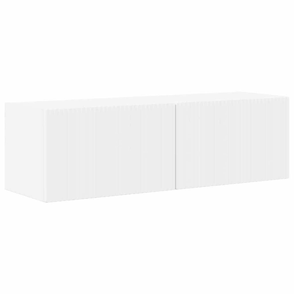 Meuble tv mural 98 x 31 x 29,5 cm blanc bois d'ingénierie