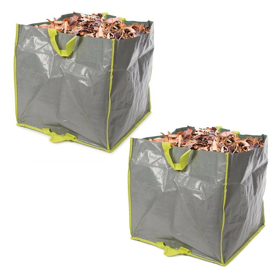 Lot de 2 sacs de jardin multifonctions - polypropylène - 100 l