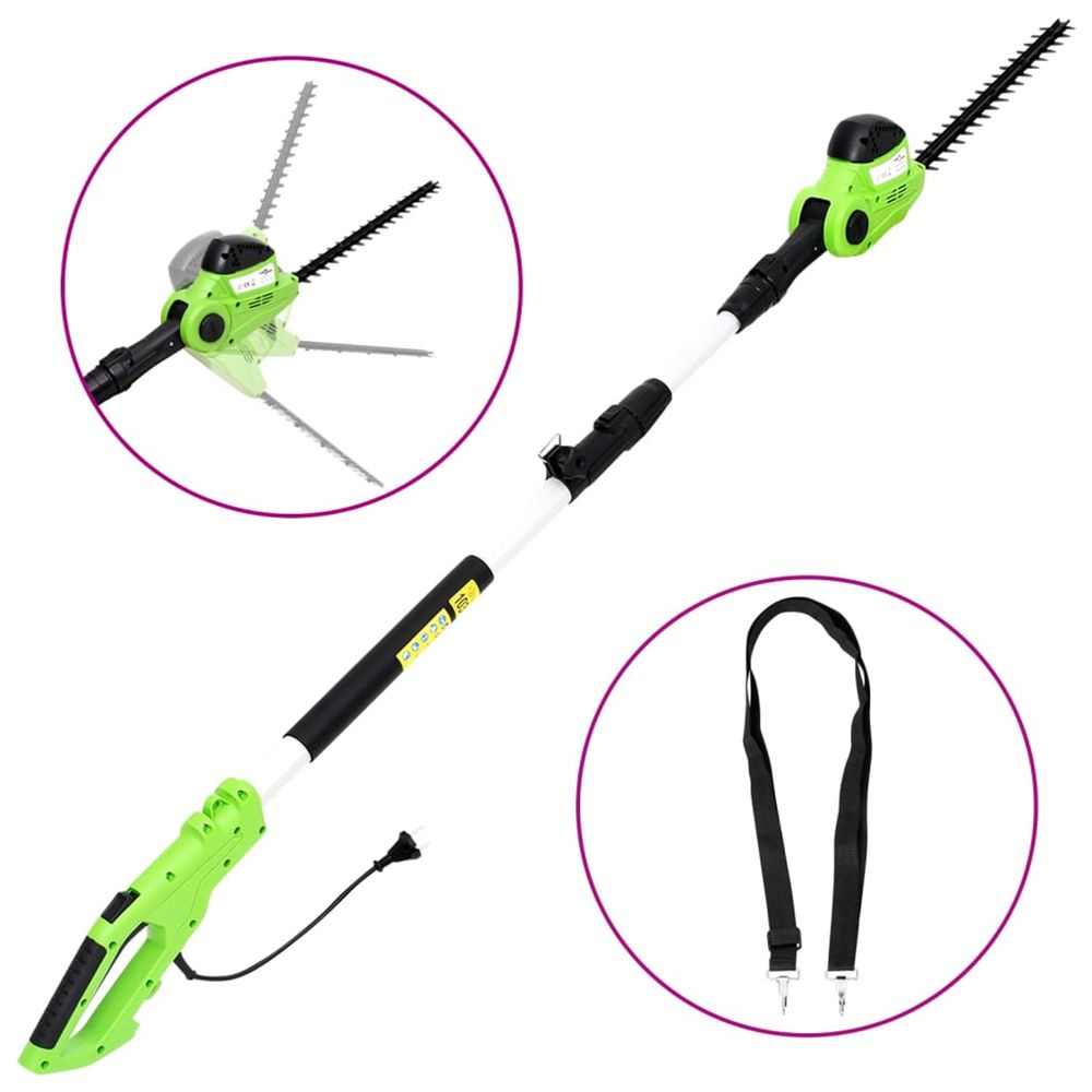 Taille-haie électrique à perche télescopique 41 cm 550 w