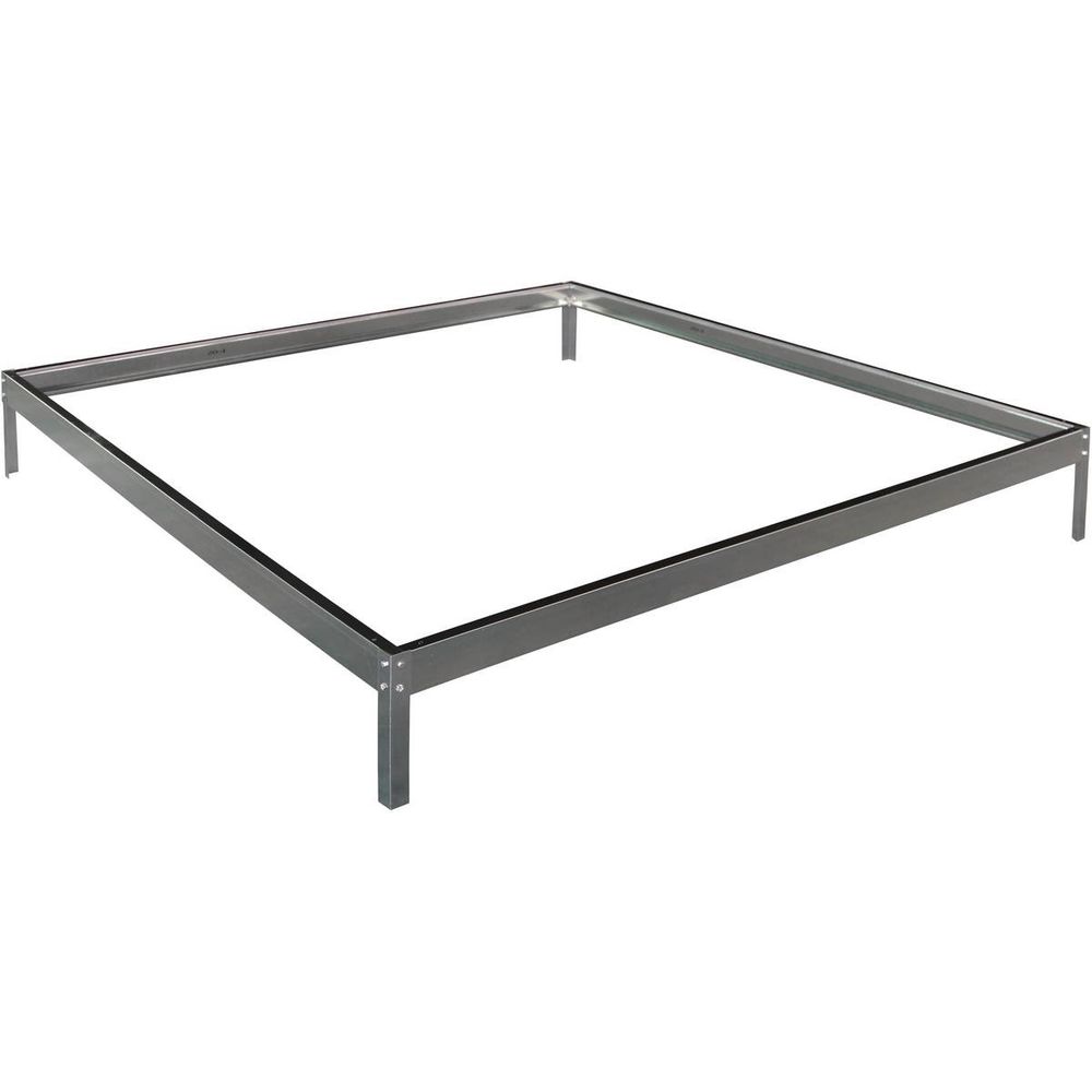 Embase pour serre polycarbonateHortensia 3,65m² couleur Zinc