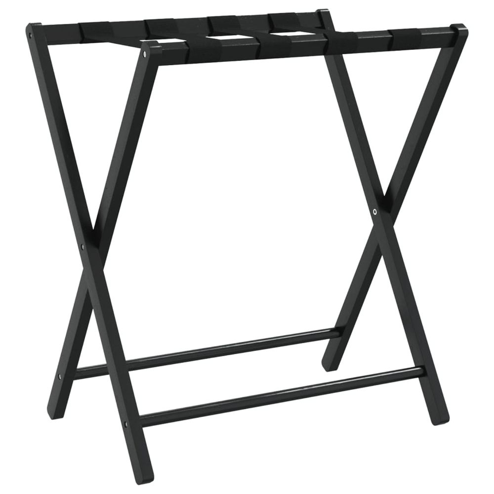 Porte-bagages noir 68,5x38x58 cm bambou