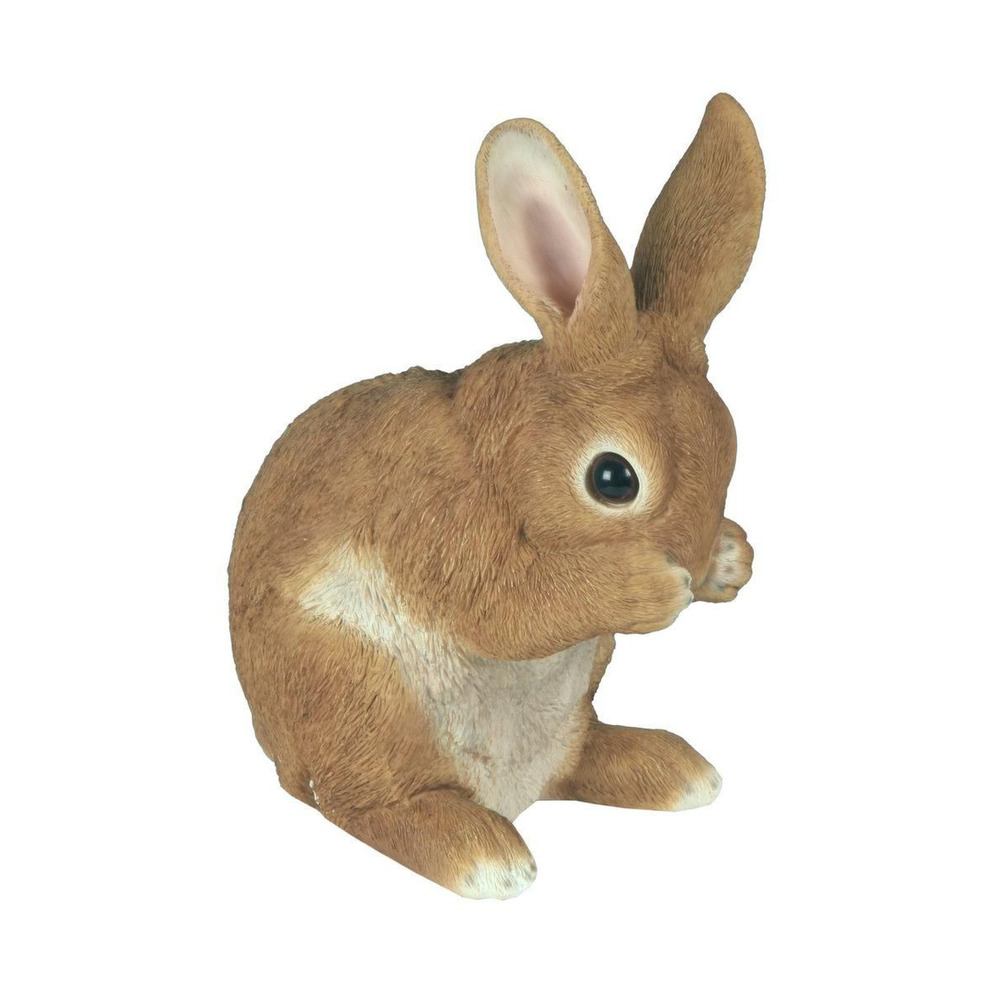 Lapin en résine pattes sur le museau