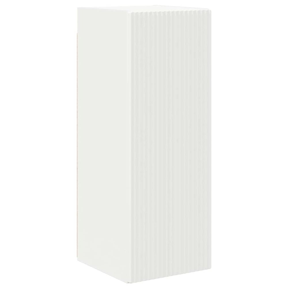 Meuble tv mural 30 x 31 x 80 cm blanc bois d'ingénierie