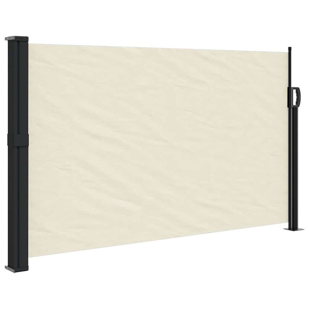 Auvent latéral rétractable crème 120x500 cm