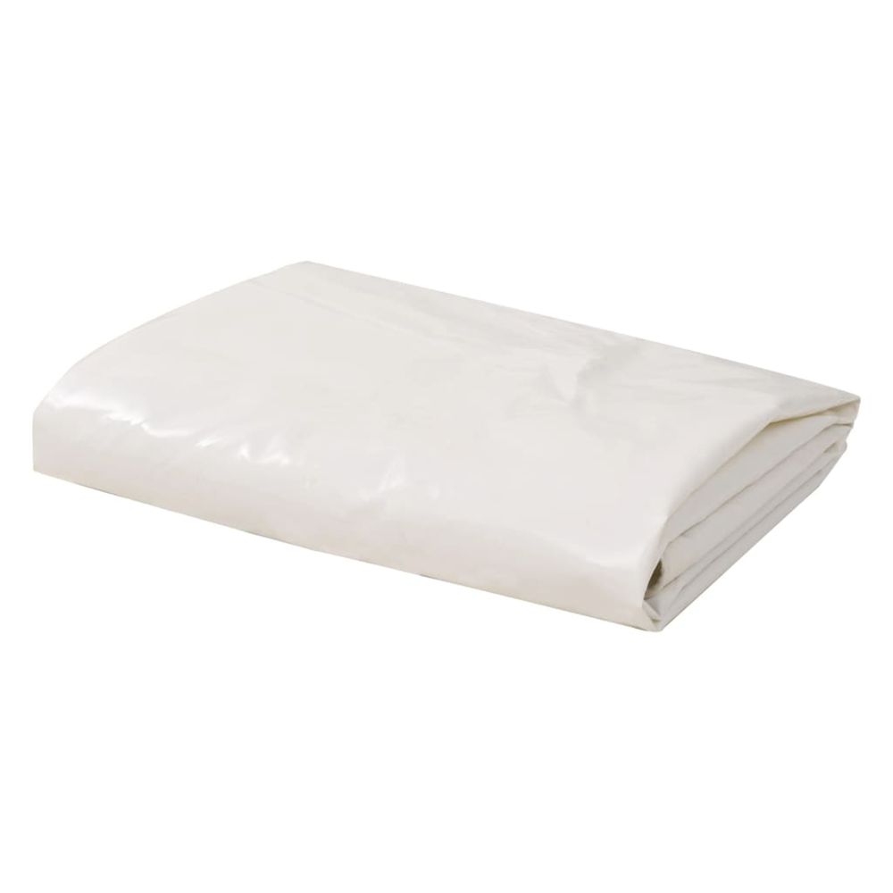 Tarps blanc 4 x 5 m toile avec revêtement en pvc