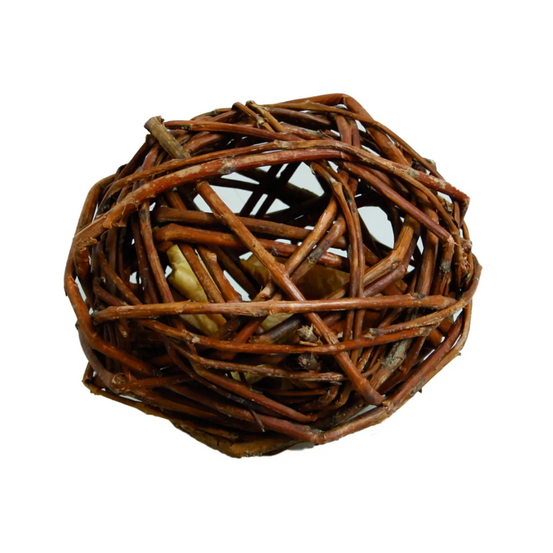 Balle en saule remplie de pommes