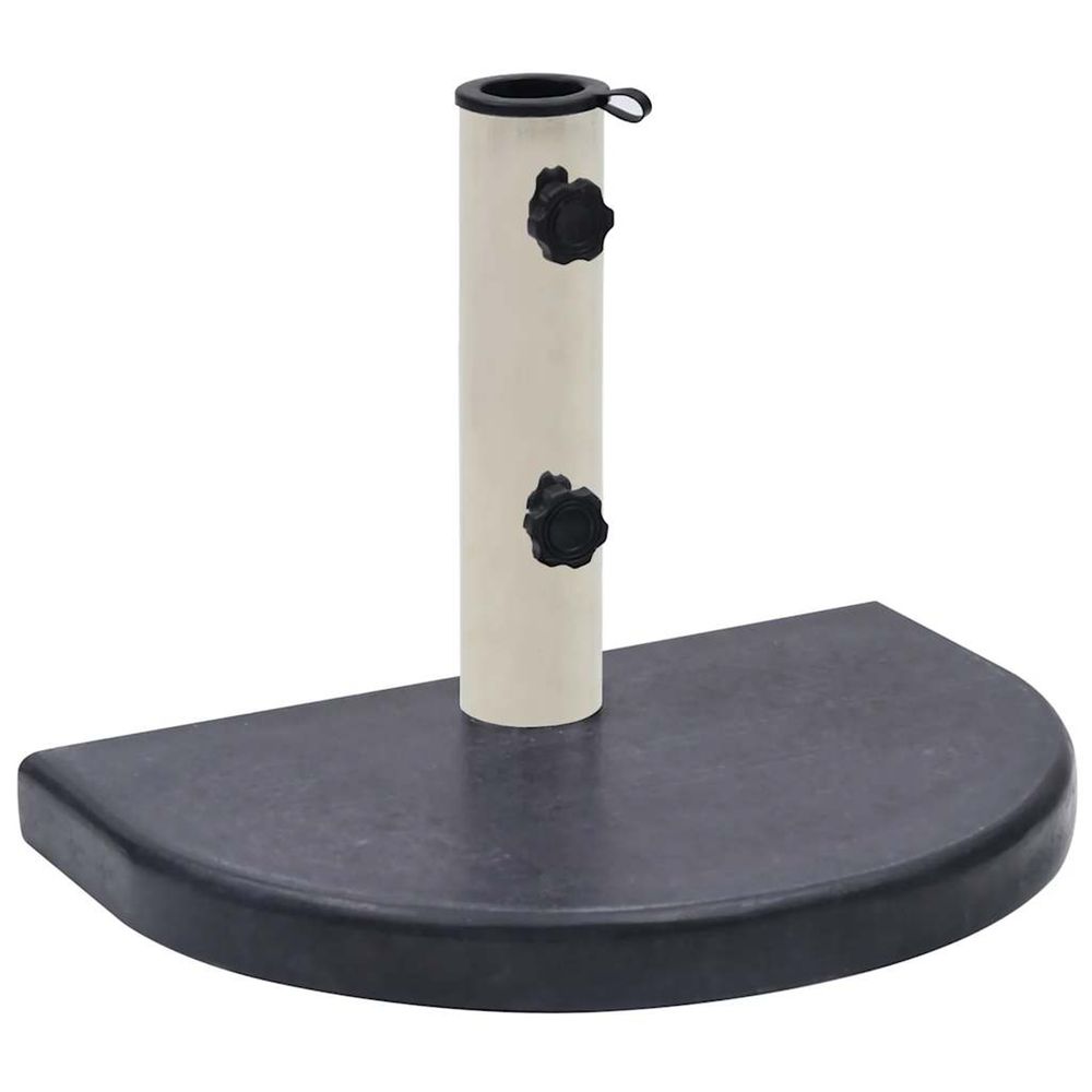 Socle de parasol noir 40x28x4 cm granite