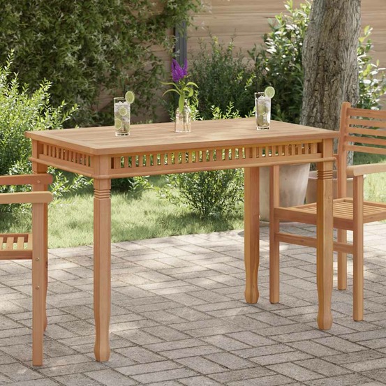 Table à manger de jardin 120x65x80 cm bois de teck solide