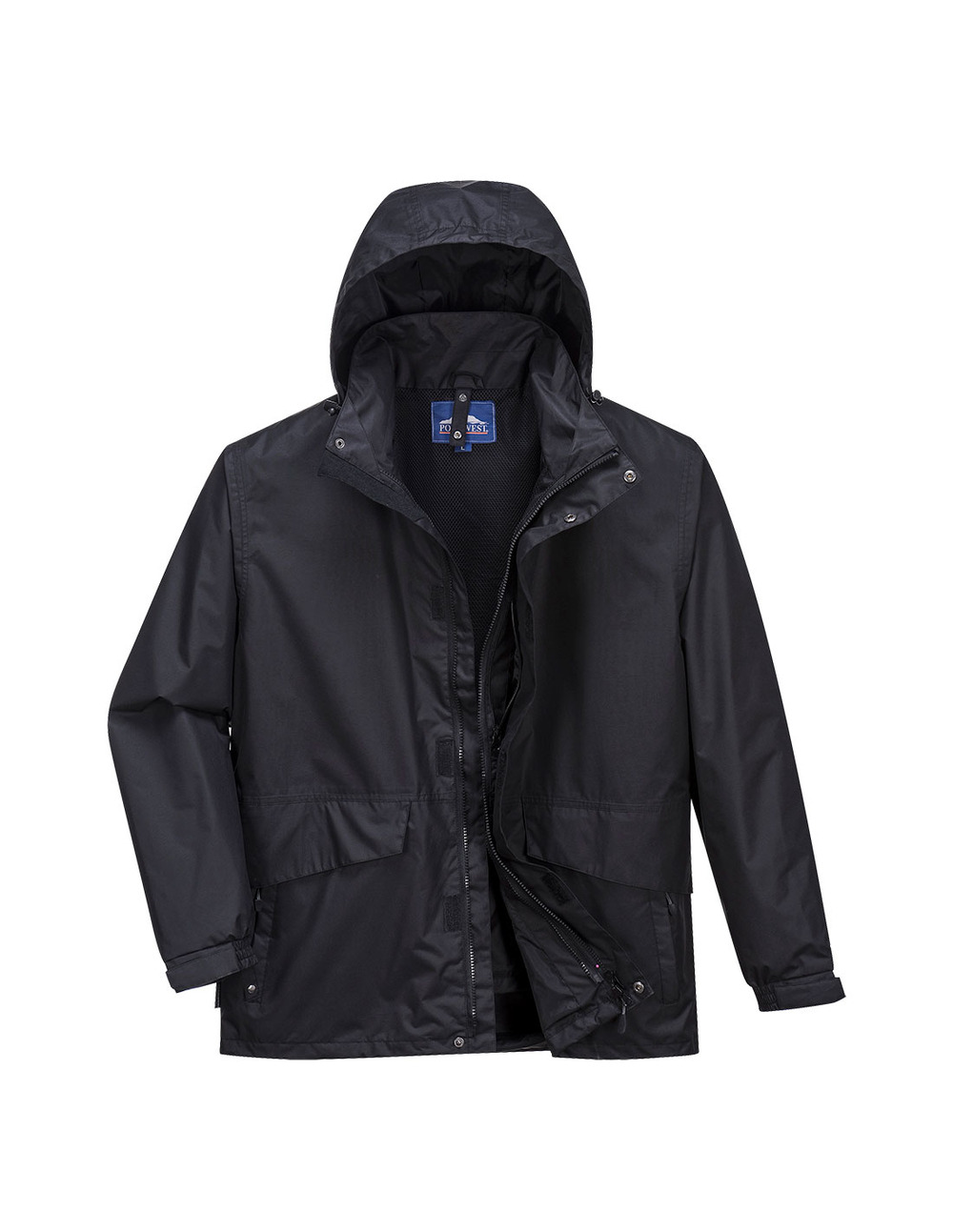 Parka respirante 3 en 1 argo couleur : noir taille l - portwest