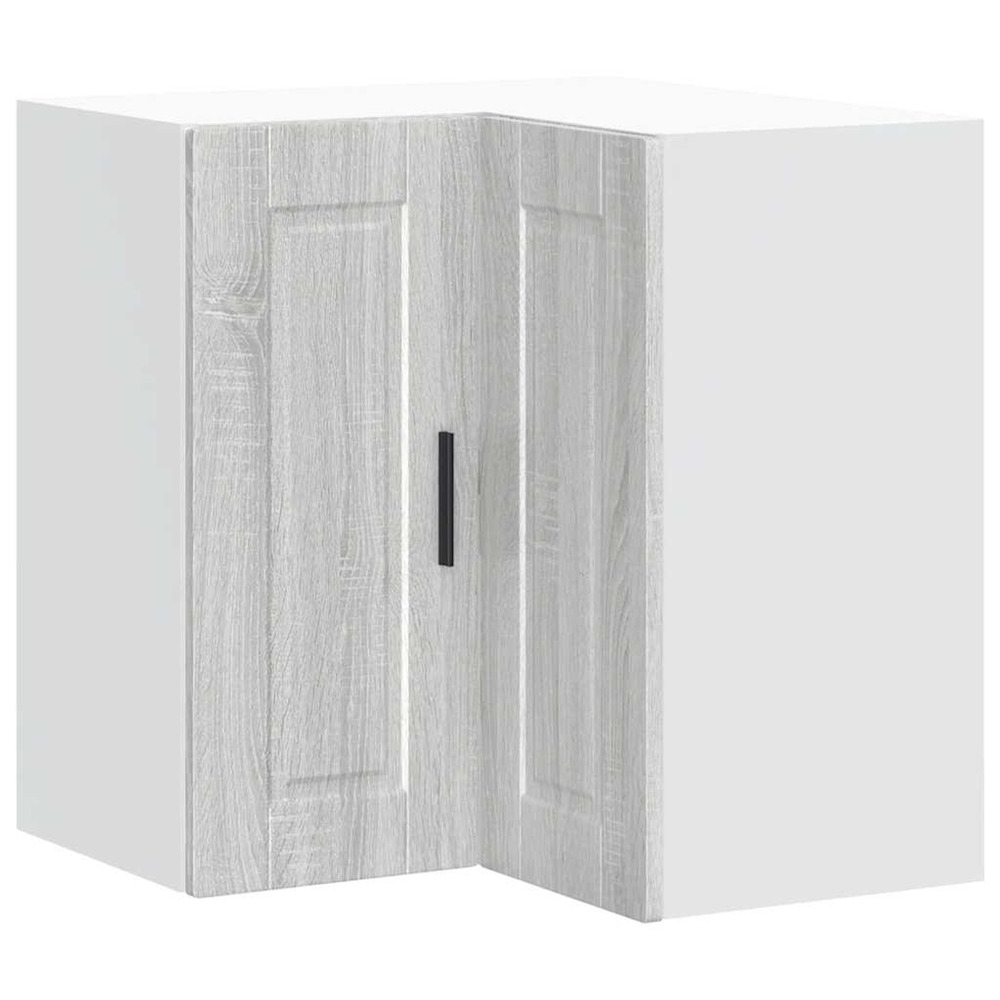 Armoire d'angle murale de cuisine porto sonoma gris