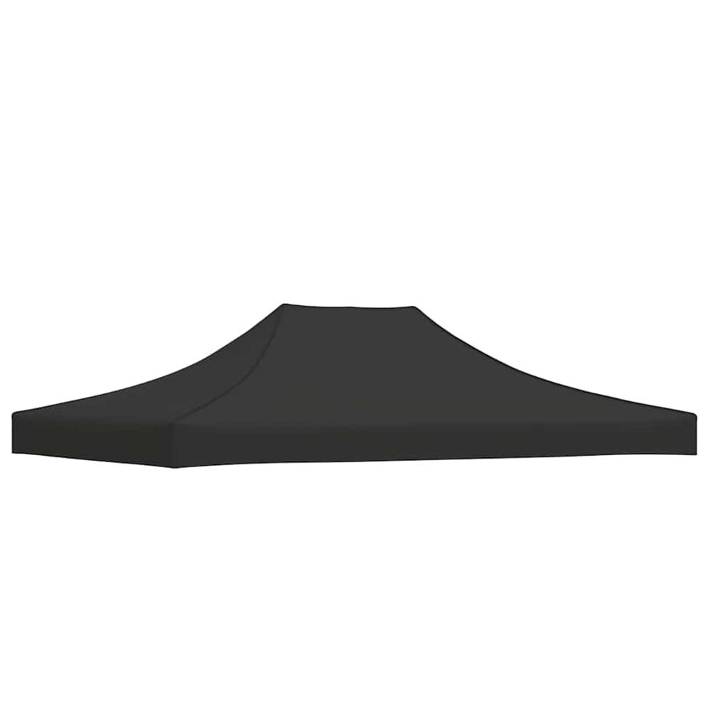 Toit de tente de réception 4,5x3 m noir 270 g/m²