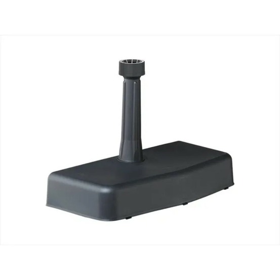 Pied de parasol anthracite en béton, 20 kg - l 25 x l 51 x h 9 cm