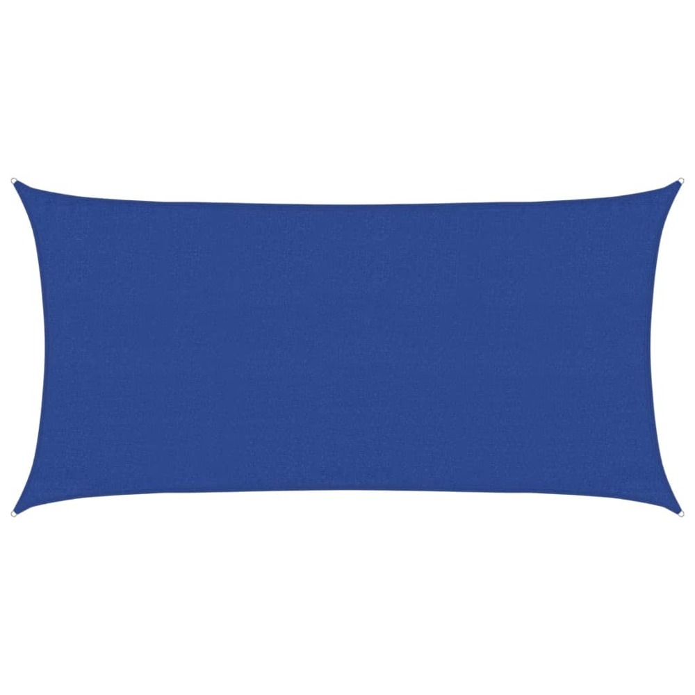 Voile d'ombrage 160 g/m² rectangulaire bleu 3x6 m pehd