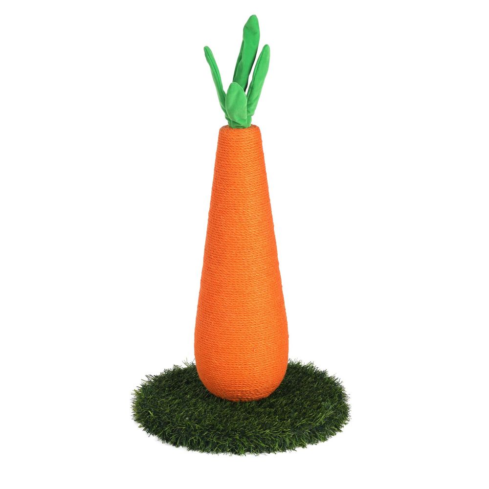 Jouet griffoir wuttel carotte arbre a griffer pour chat 69cm