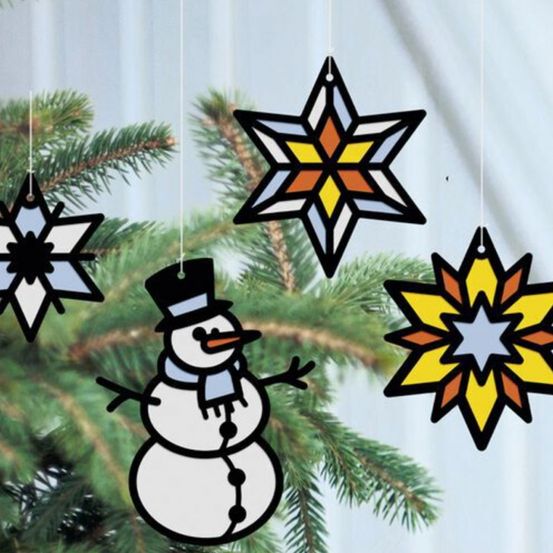 Kit de décoration pour fenêtre hiver