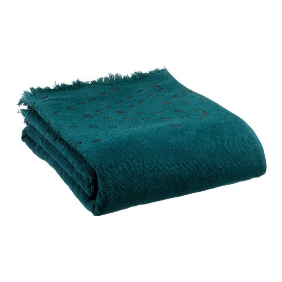 Drap de bain julia petrole 90 x 150 cm