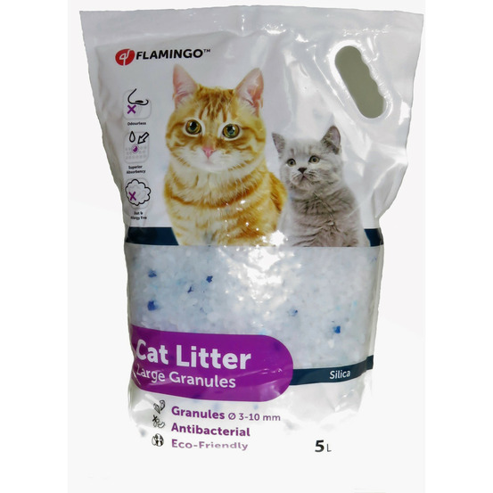 Litière silica granules large 5 litres litière pour chat