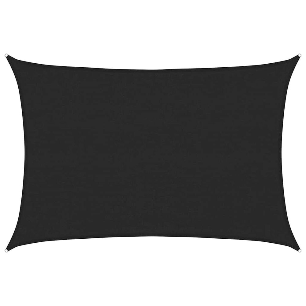 Voile d'ombrage 160 g/m² noir 3,5x4,5 m pehd