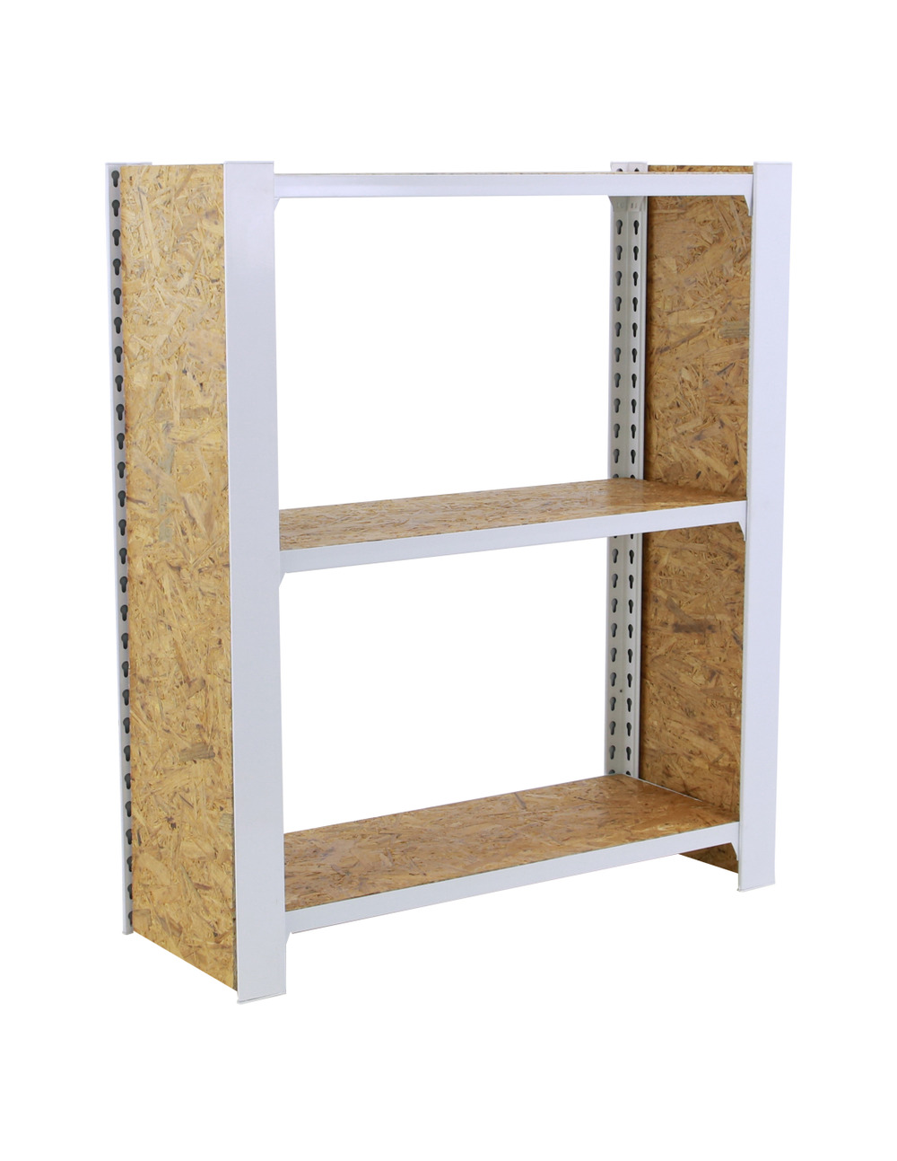 Etagère légère sans vis officlick 3/300 wood 800 blanc/osb + plaques 1000 blanc/osb 1000x800x300 - simonrack